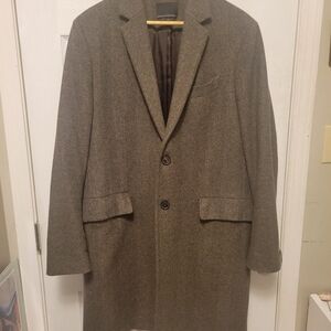 Banana Republic Men's Herringbone Overcoat in Olive